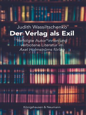 cover image of Der Verlag als Exil